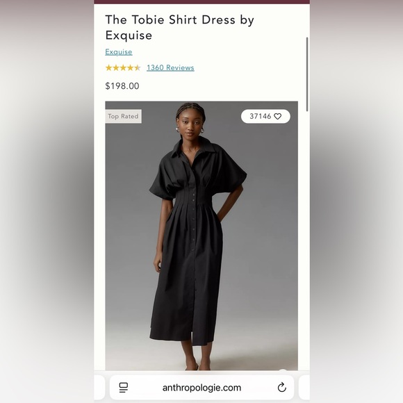 Anthropologie Exquise Tobie Shirt Dress - Picture 2 of 6